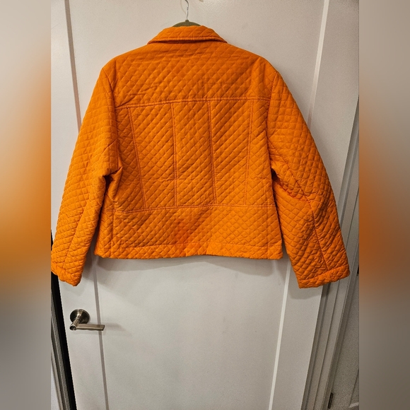 NWT - Harve Benard Quilted Orange Blazer - Size L - Picture 10 of 10